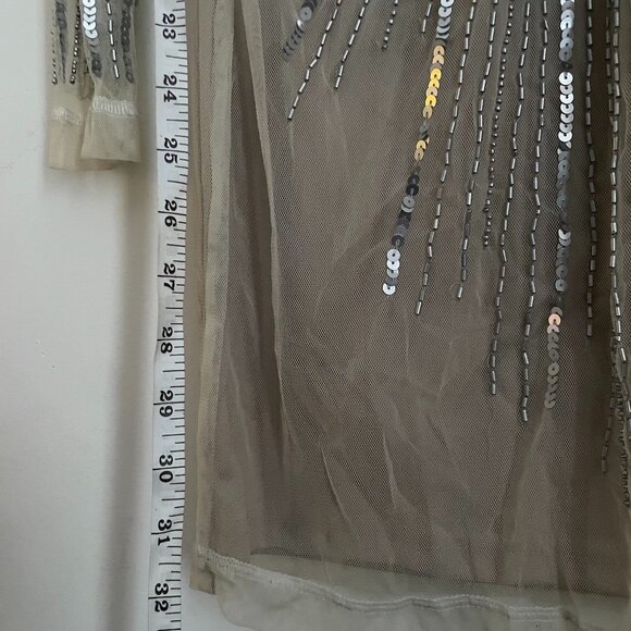 Glam Sequin Illusion Mesh Bodycon Dress - Picture 8 of 9